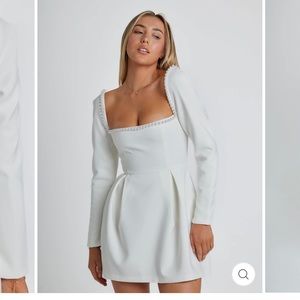 White pearl dress from Odd Muse